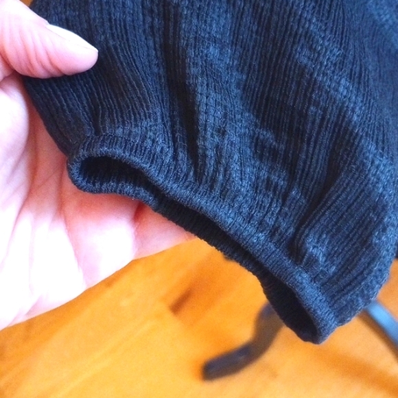 Glam Ladies Long Sleeve Midi Dress with Ruffle Accent Size:M Color:Black NWOT - Picture 6 of 10